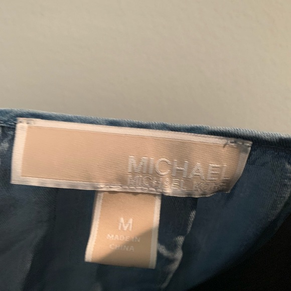 Michael Kors Cold Shoulder Denim Top - Picture 2 of 2